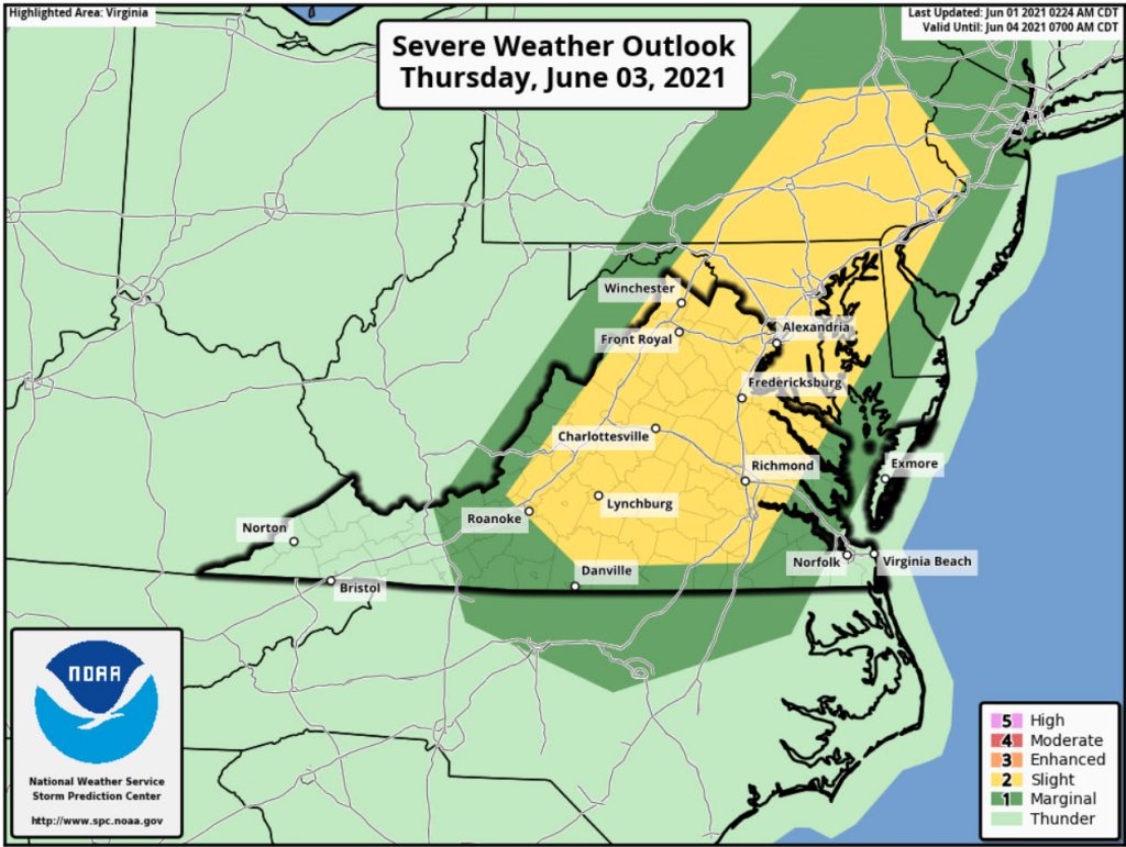 June 3 Severe Weather Outllok