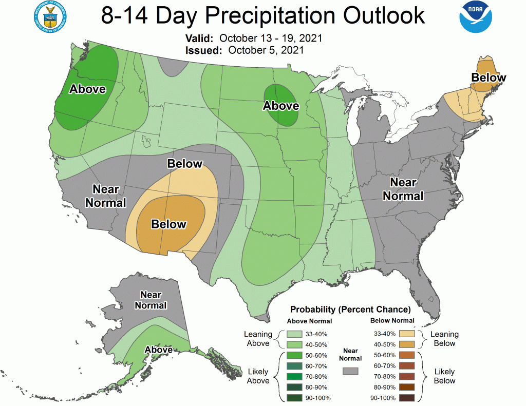 8 to 14 Day Precipitation Outlook from the Climate Prediction Center